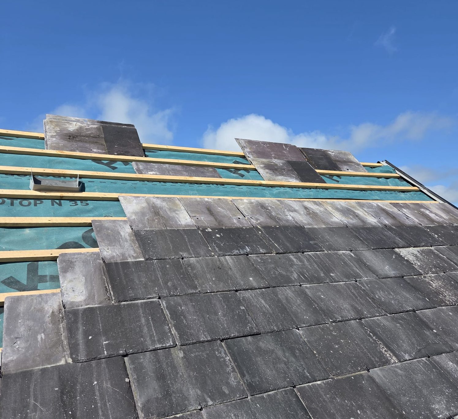 Roof repair work by GN Roofing